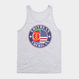 Proud Eritrean-American Badge - Eritrea Flag Tank Top